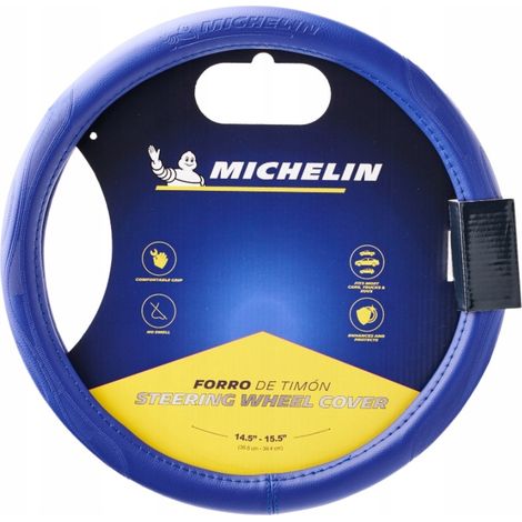 Housse de volant MICHELIN bleue M 36,8-39,4 cm pour voiture (1/5)