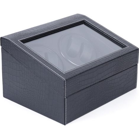 Uhren Automatik Uhrenbeweger Uhrenkasten Mechanisch Watch Winder Watchwinder Uhrenvitrine für 4 + 6 Uhren