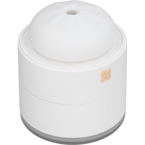Humidificateur de table 400 ml en forme de petit pain vapeur, 2 vitesses réglables, alimenté par USB, blanc (1/5)