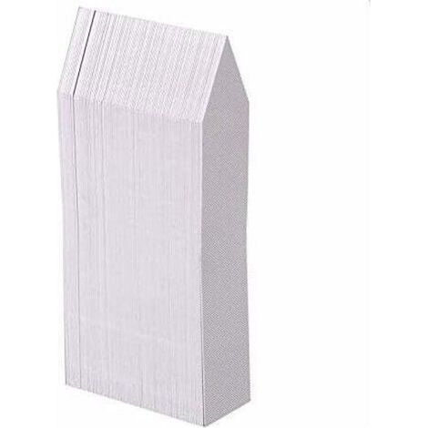 100 weiße Pflanzenetiketten aus Kunststoff, 10 x 2 cm