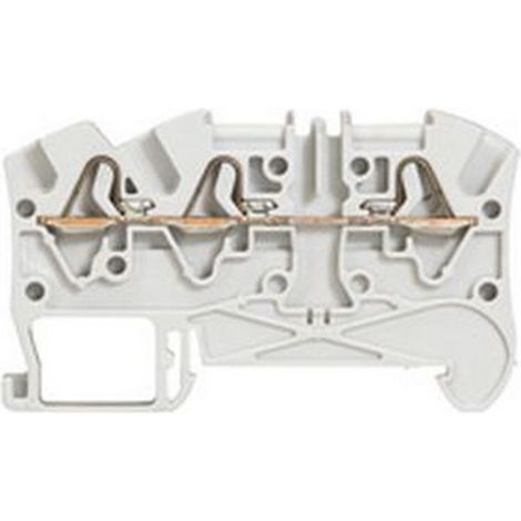 Legrand 37240 - Viking 3 snap spring block - 1 snap/3 conductor - 1 in/2 out - gray - pitch 5