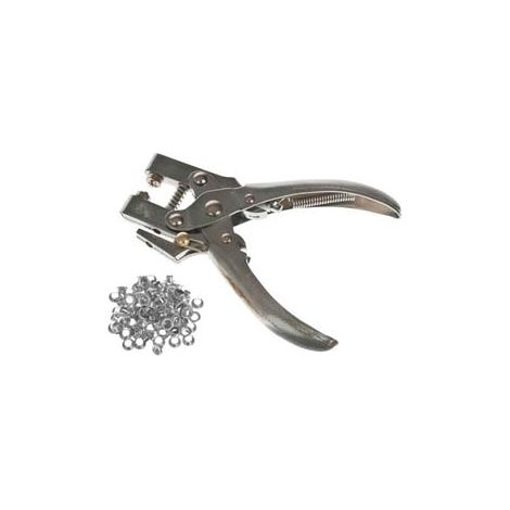 Pinza occhiellatrice professionale con occhielli - mm.170 Alte