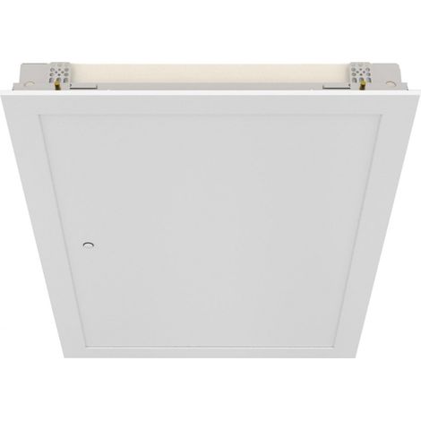 Volet de désenfumage blanc à portillon, installation plafond, D 430 x 530 mm S&P (UNELVENT) 710537 (1/2)