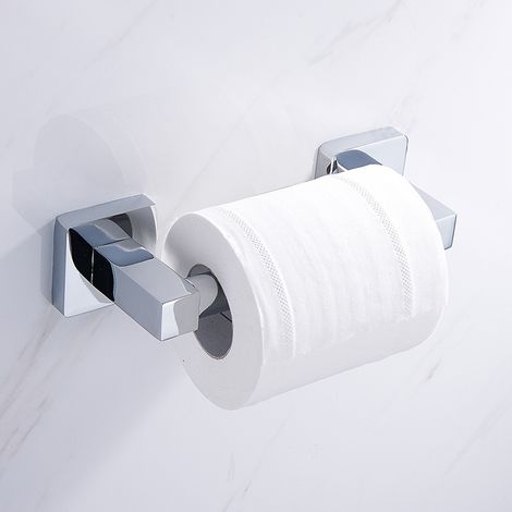 Ausziehbarer Toilettenpapierhalter aus Edelstahl, quadratischer Sitz, Wandmontage, Badezimmer (1/5)