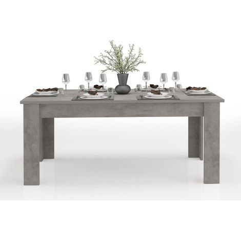 WHOUS Tavolo Allungabile JESI per Sala da Pranzo e Soggiorno, Estensibile da 140 a 190 cm, Tavolo Cucina per 6-8 Persone, Bronx