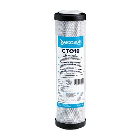 CARTUCCIA FILTRANTE CTO 2,5" ECOSOFT Misura: H. 10"