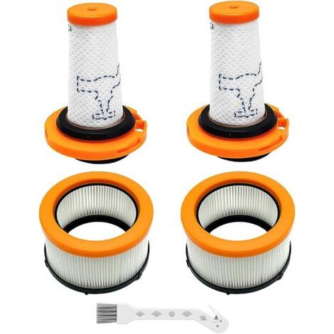 Pair Filtre pour Rowenta X-Force Flex 9.60 et X-Nano Essential RH20xx, 2 Filtres Pré-moteur + 2 Filtres Post-moteur, Filtres de remplacement pour ZR009010 ZR009012 (1/5)