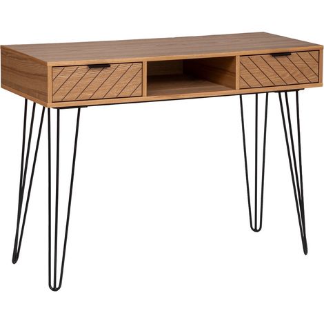 Console Naomi - 2 tiroirs - Bois et métal ATMOSPHERA (1/5)