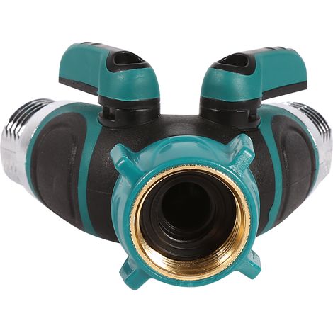 1 Pièce Diviseur de Tuyau d'Arrosage en Y Robuste, Raccord Adulte 3/4" NPT pour Connexion Double Voie (1/5)