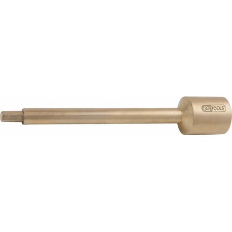 Douille tournevis 6 pans 1/2" 5mm, 180mm - Version longue - Alliage en Aluminium Bronze - Antidéflagrant (1/2)