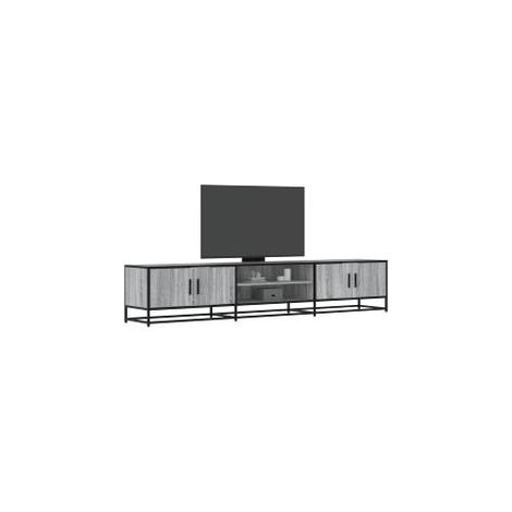 Meuble TV sonoma gris 210x35x41 bois d'ingénierie (1/5)