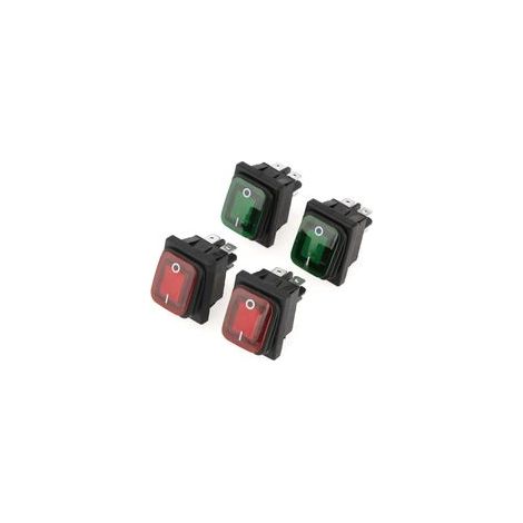 Interrupteur à bascule étanche 4 broches 2 positions ON/OFF noir – Lot de 4 pièces pour montage électrique professionnel (1/5)