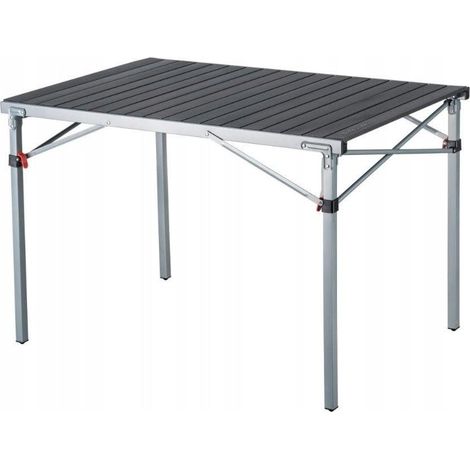 KingCamp Klapptisch Aluminium Silber 107x70 cm