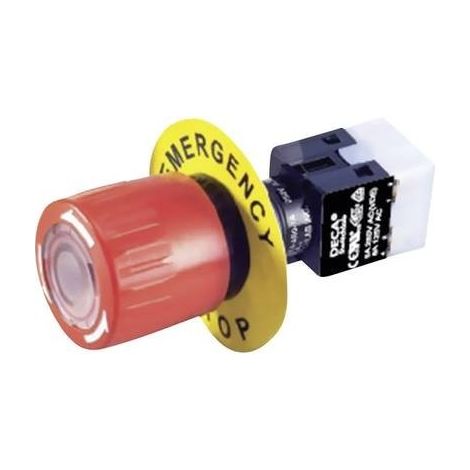DECA ADA16E6-R11-A1KR Interruttore di arresto di emergenza 250 V/AC 5 A 2 NC, 2 NA IP65 1 pz. (1/3)