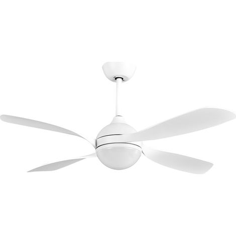 Ventilateur DC 30 W 3250 lm 132d 4 pales 3000K/4500K/6000K avec télécommande, minuterie et mémoire, idéal pour climatisation et confort. (1/4)