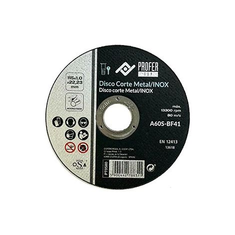 (25 u.) DISCO C H METAL/INOX PLANO