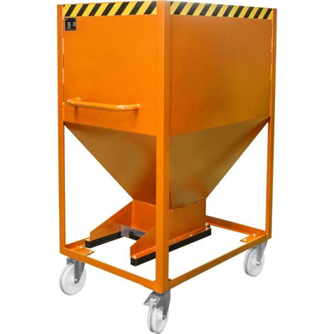 eurokraft pro, Conteneur-silo en forme d'entonnoir, mobile,