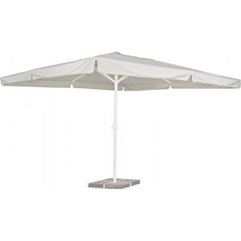 Ombrellone alluminio bianco grigio chiaro Alghero 4x4 (1/5)