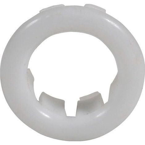 Rosette für Überlaufloch 25 mm, weißer Kunststoff (1/2)