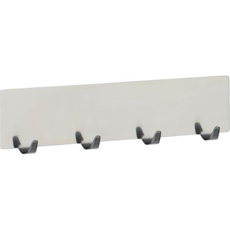 Wenko Hakenleiste Esperia Edelstahl glänzend, chrom, 4 Haken Handtuchhaken (1/2)