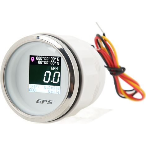 Compteur de vitesse GPS 52mm, odomètre DC 9-32V, étanche IP67, antibuée, universel pour bateau, camping-car, moto (1/5)