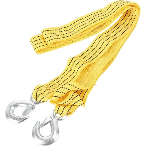 Sangle de Remorquage Voiture Nylon Renforcée Tonnes avec Crochet Solide et (1/5)