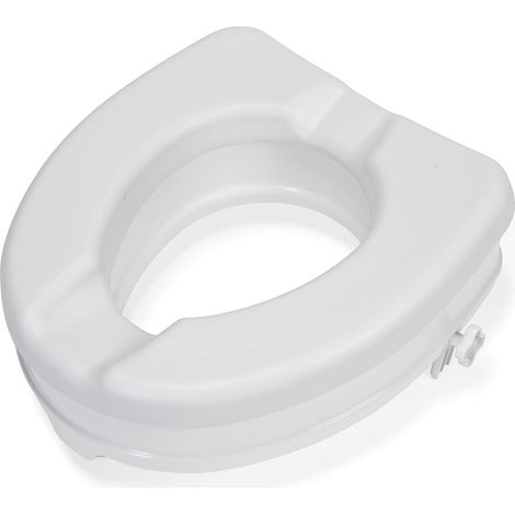 Croydex Raised Assistive Toilet Seat in White suitable for up to 225kg - Carragh (1/5)