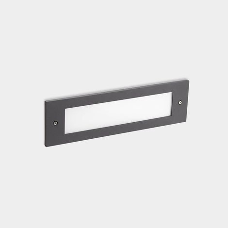 LedsC4 Micenas - Applique Ext. Encastrable LED 10.4W et 731lm avec Blanc Chaud 3000K. Diamètre 29.8cm. Structure en Aluminium. Usage Extérieur IP66. Coloris Gris (1/2)