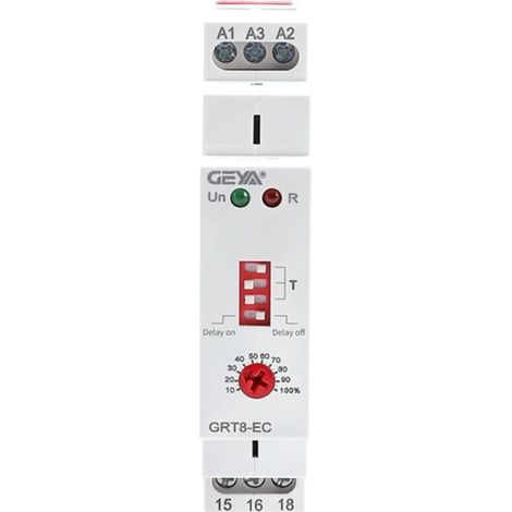 Relais Temporisé Double Fonction 10A 230V AC Temporisateur Électrique GRT8 EC (1/4)