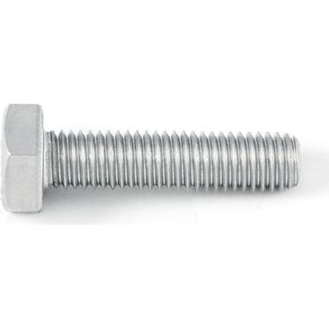 Vis en inox à tête hexagonale avec filetage M8 x 18 mm