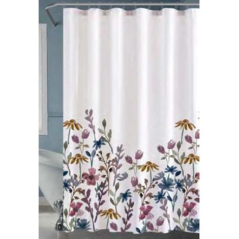 TENDA DOCCIA POLIESTERE 240X200 "FIORI COLORATI" MAURER - CF. BUSTA