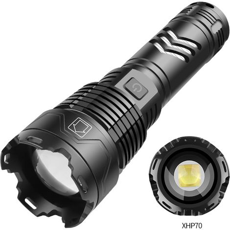 (2800B-P70 sans batterie) Abat-jour en aluminium XHP160, indicateur d'alimentation USB (1/2)