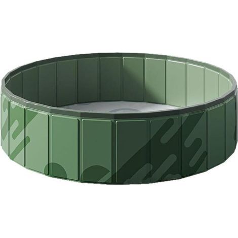Foldable pool for dogs and cats - Non-slip bathtub with rigid board for puppies and small animals