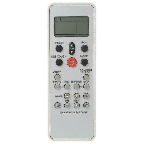 Télécommande climatiseur Toshiba WC-L03SE – Matériau ABS – Taille 15.7 x 5.1 x 1.5 cm – Utilisation intuitive à distance (1/4)