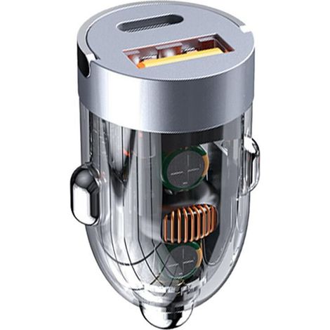Chargeur voiture téléphone 120W USB Type-C adaptateur allume-cigare (1/5)