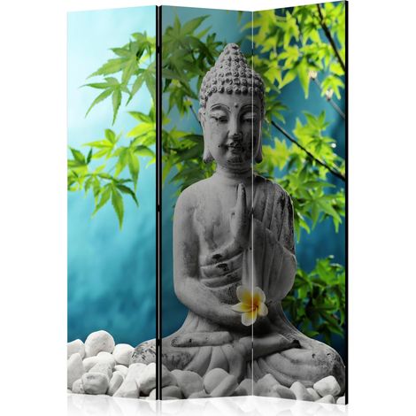 Paravento - Buddha: Beauty of Meditation [Room Dividers] - 135x172 (1/4)