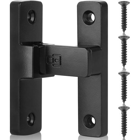 1 pezzo chiavistello inclinabile a 90°, robusto chiavistello per porta da capanno con viti, chiavistello di sicurezza, serratura di sicurezza per capanni, recinzioni, giardino (1/5)
