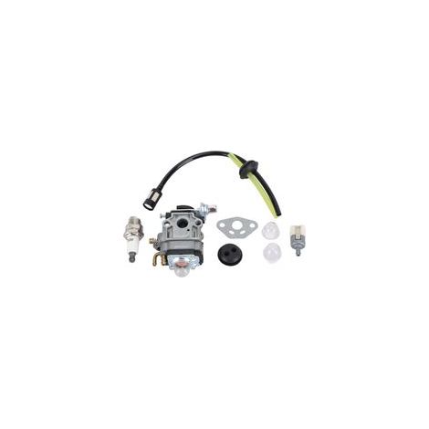 Kit carburateur, bougie d'allumage et durite pour tondeuse à gazon TH23, TH26 et TH34 (23cc, 25cc, 26cc, 33cc et 35cc). (1/5)