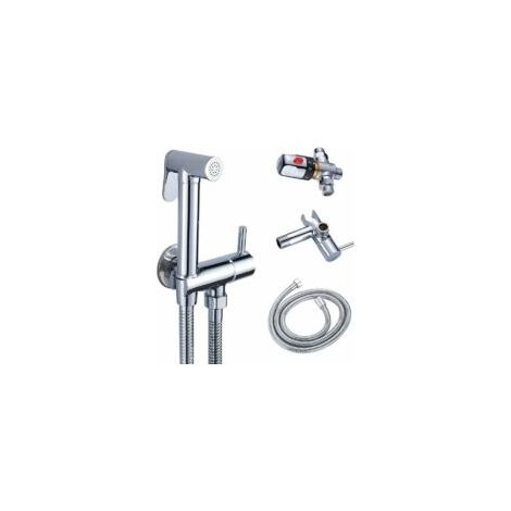 Kit Douchette WC Mitigeur Thermostatique Douchette avce Pulvérisateur à Main pour L'hygiène Intime Anti-brlure en Laiton Chromé Toilette Bidet Spray Set Douchette Bidet -