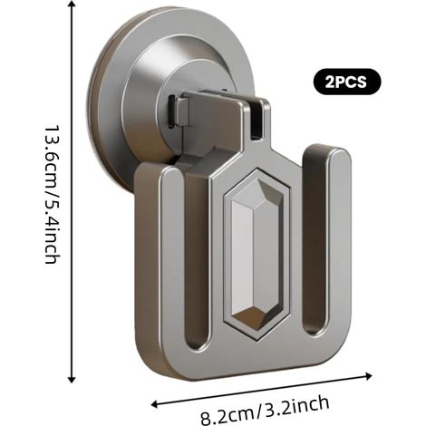 Porta pantofole da parete, 2 pezzi, porta scarpe da parete, organizer per scarpe senza fori con ventosa autoadesiva per porta, armadio, bagno e cucina. (1/4)
