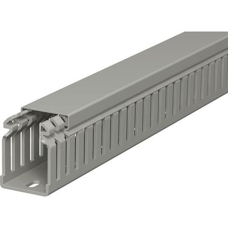 OBO Bettermann Canalización para cableado 50x37,5x2000 Cloruro de polivinilo gris piedra RAL 7030, 6178312