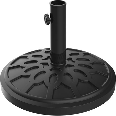 Pied de Parasol de terrasse – 8,6 kg, Noir, 4,8 cm (1/5)