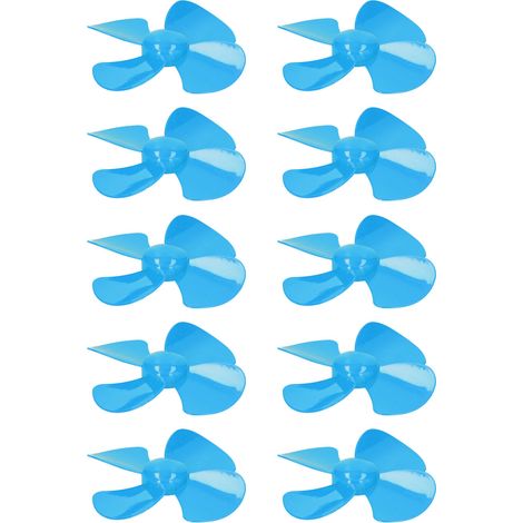 10 Stück 100 mm 4-Blatt blaue XR-150 Propeller für den Modellbau mit 2 mm Loch (1/5)