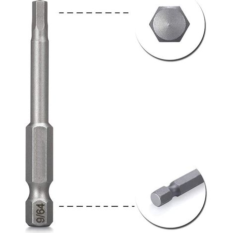 Lot de 20 embouts hexagonaux 1/4″ en S2 – Microrobits magnétiques pour visseuse – Assemblage de meubles et électronique de haute précision
