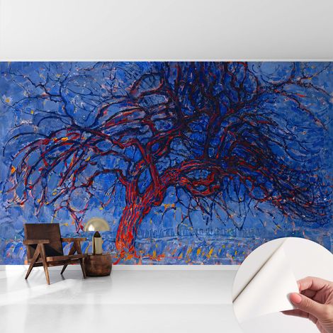 Carta da parati autoadesiva - fotomurale - decorazione parete - murale - adesivo da muro - Albero fiammeggiante 416x254 cm (1/5)
