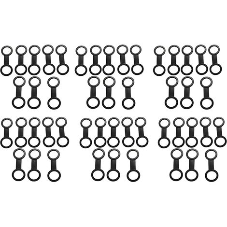 48 Pièces Plongée sous-Marine Plongée Plongée sous-Marine Silicone Plongeur Masque Sangle Gardien Titulaire Clips de Retenue Attache Vitesse Pièce de Rechange Accessoires Noir (1/5)