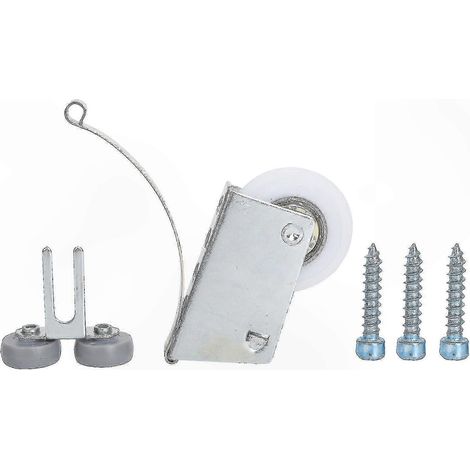 Porte Coulissante Galets Roulettes pour Placard Mobilier, Lot de 4 Roues de Guidage (1/2)
