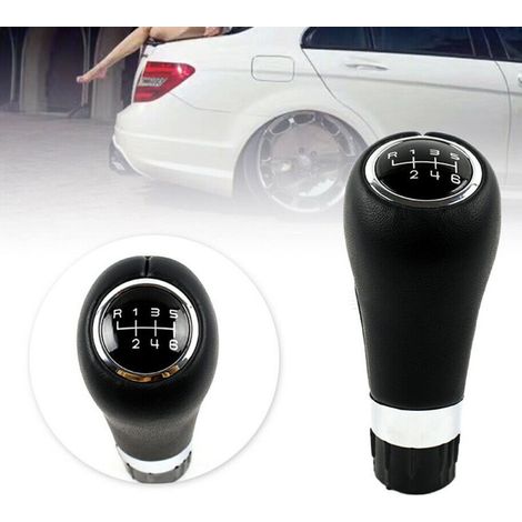 Pommeau de levier de vitesses pour Mercedes‑Benz Classe C : W203, W209 (restylage), W204, X204, W212, A207, C207 — Restylage Mer