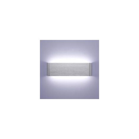 Applique da parete a LED per interni da 6W-15CM, 6000K, moderna, in alluminio, IP44, ideale per camera da letto, soggiorno, scale, casa, corridoio, hotel, lounge, ingresso, vetrina, argento spazzolato