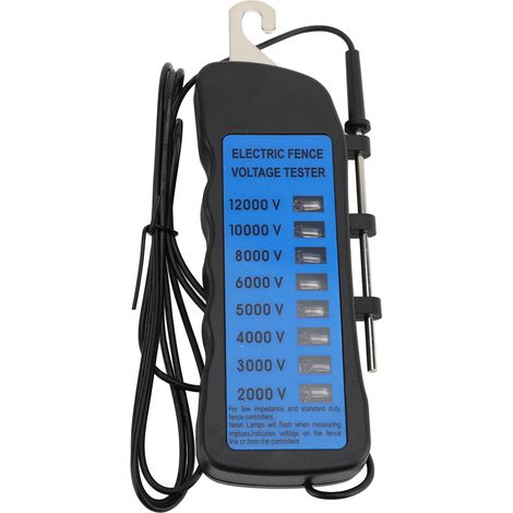 Testeur de tension de clôture électrique, détecteur de défauts, localisateur numérique portable, vérificateur, voltmètre, équipement d'élevage étanche (1/5)